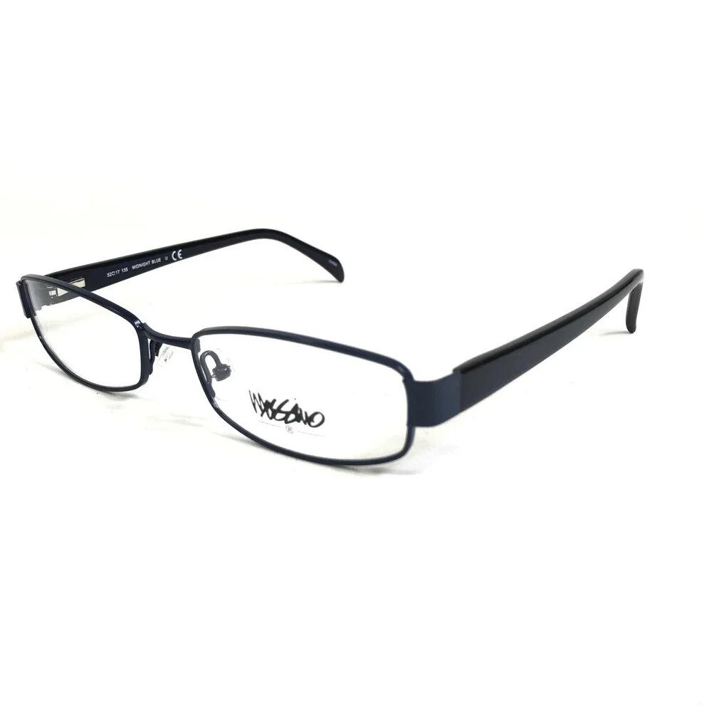Mossimo Eyeglasses Frames MS 1094 Midnight Blue Rectangular Full Rim 52-17-135